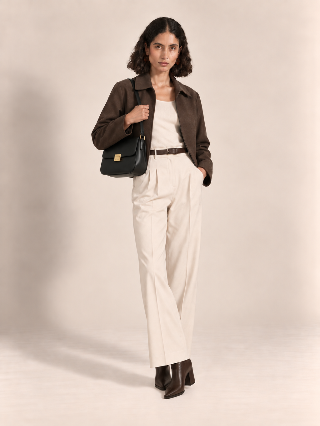 Camille In Black Cross Body Bag