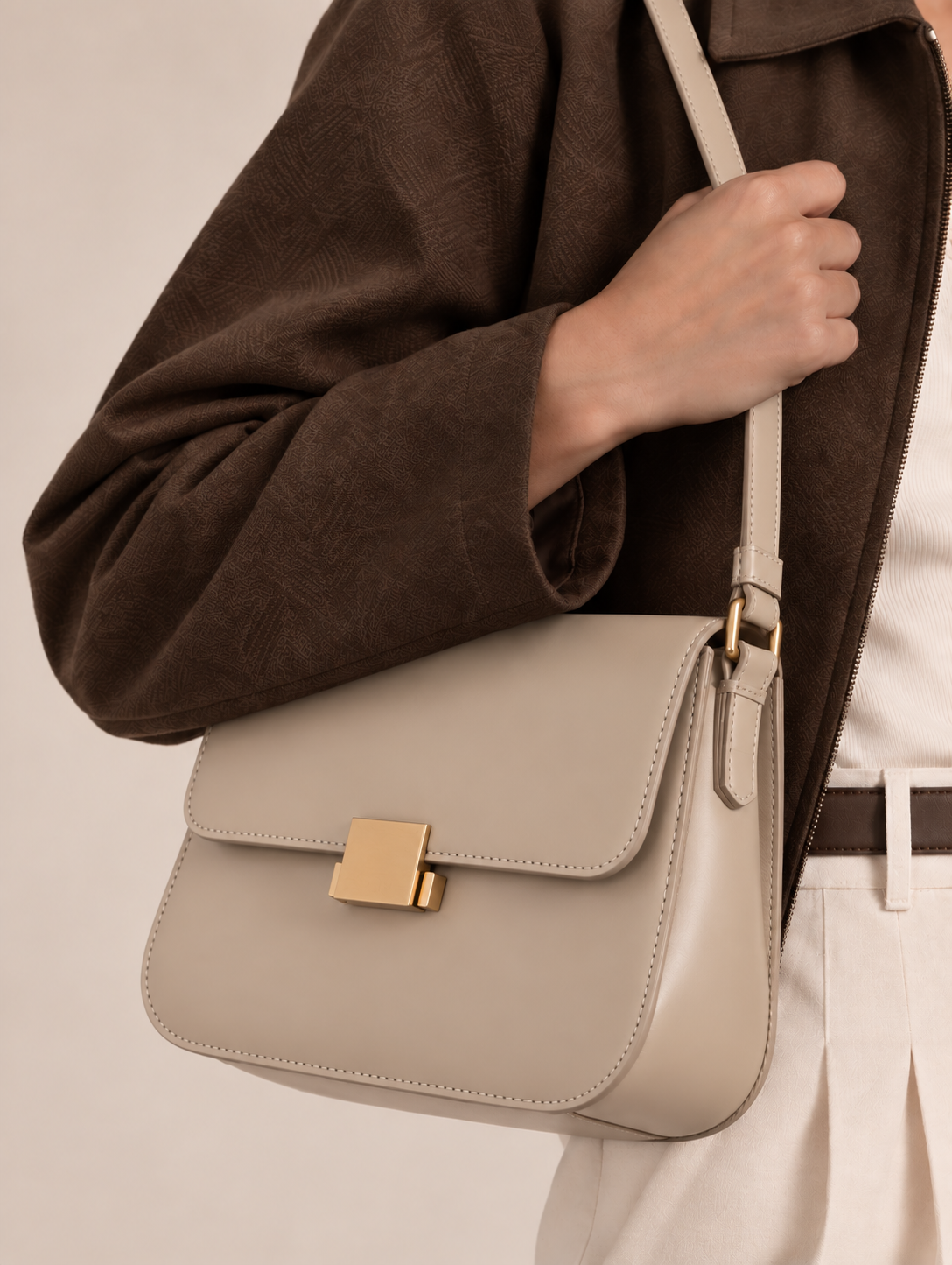 Camille In White Cross Body Bag