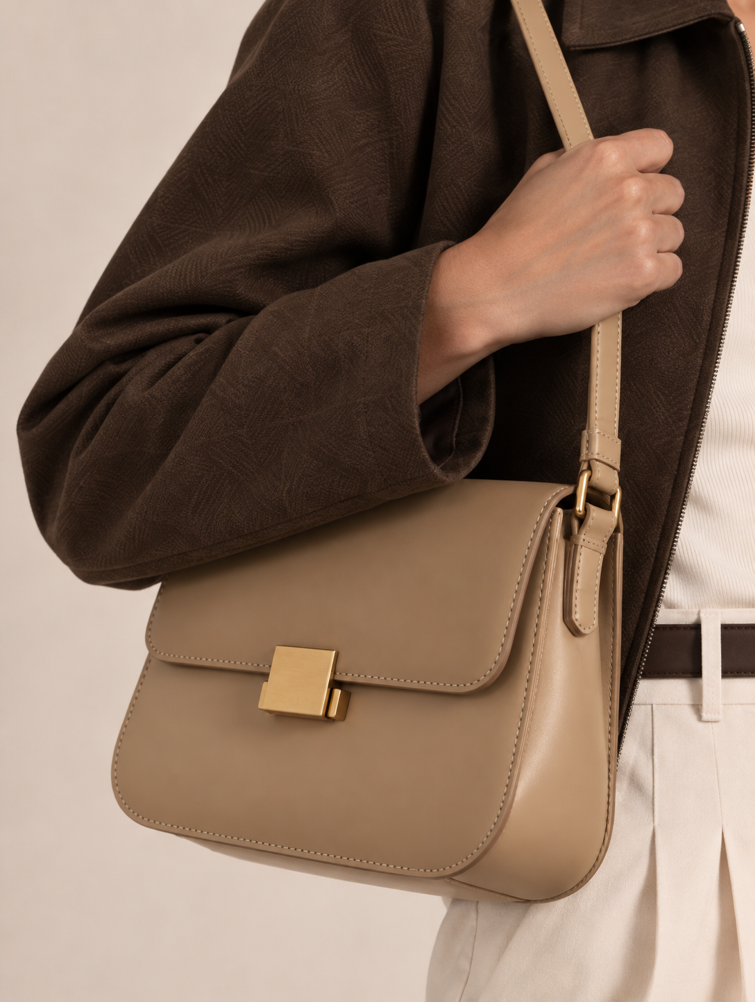 Camille In Brown Cross Body Bag