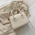 Amélie In White Top Handle Bag